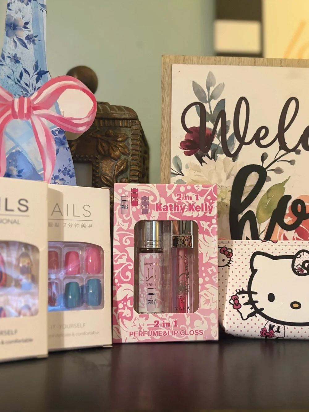 Bundle of 5 Hello Kitty Pink Pouch & more